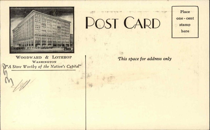 Washington DC Botanic Gardens Bicentennial c1900-20s Vintage Postcard