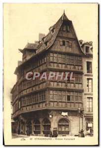 Postcard Old House Strasbourg Kamerzell