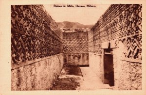 Mexico Oaxaca Ruinas de Mitla Vintage Postcard C260