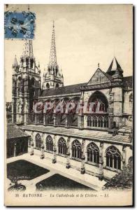 Old Postcard Bayonne The Cathedral and the Cloister