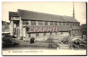 Old Postcard Honfleur Sainte Catherine Marche