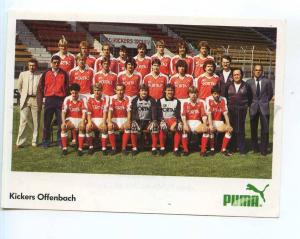 250929 Kickers Offenbach football team PUMA ADVERTISING card