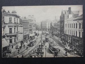 Northern Ireland: Antrim BELFAST Castle Place Animated Street Scene Old PC