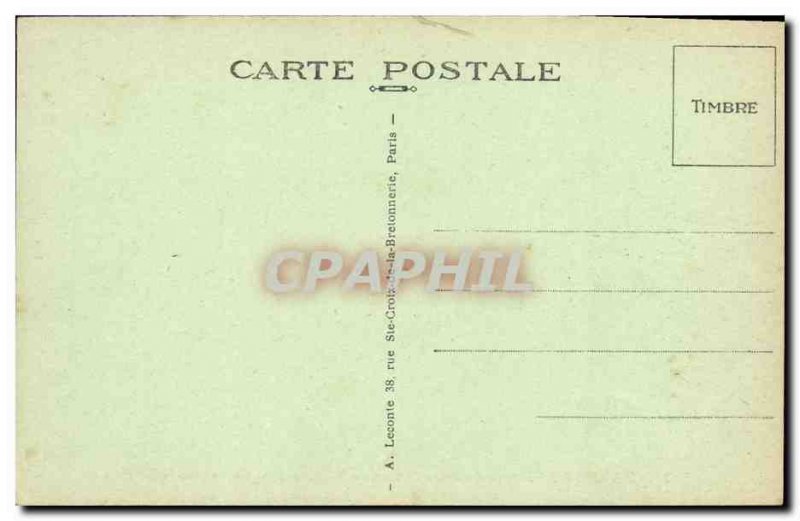 Old Postcard The Entrance Paris Parc Monceau