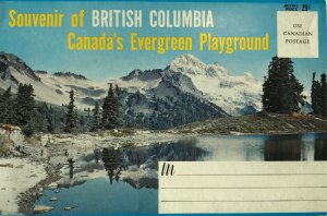 Vintage British Columbia Canada's Evergreen Playground Postcard Folder Book 12