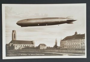 Mint Vintage LZ 127 Graf Zeppelin Friedrichshafen RPPC Real Picture Postcard
