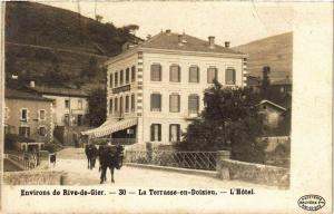 CPA Env. de RIVE-de-GIER La Terrasse-en-DOIZIEU l'Hotel (663823)