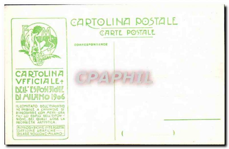 Postcard Old Milon 1906 Arti Decorative Francesi