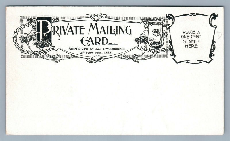 OLIVER TYPEWRITER COMPANY ADVERTISING CHICAGO IL PRIVATE MAIL ANTIQUE POSTCARD