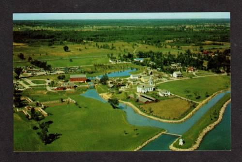 ON Aerial View of UPPER CANADA VILLAGE ONTARIO Postcard