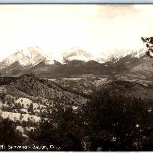 c1950s Salida, CO RPPC Snow Angel of Mt. Shavano Real Photo Sanborn W-1941 A164