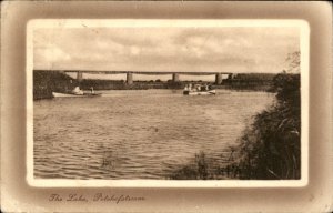 Potchefstroom South Africa The Lake Dam Reservoir c1900-20s Vintage Postcard