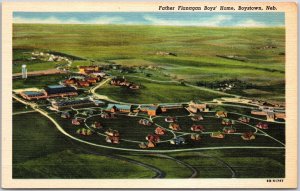 Father Flanagan Boy's Home Boystown Nebraska NB Panorama Grounds Postcard