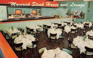 SOUTH HACKENSACK, New Jersey   MAVERICK STEAK HOUSE    Roadside c1950's Postcard