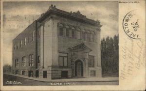 Baker City OR Elks Hall c1910 Postcard