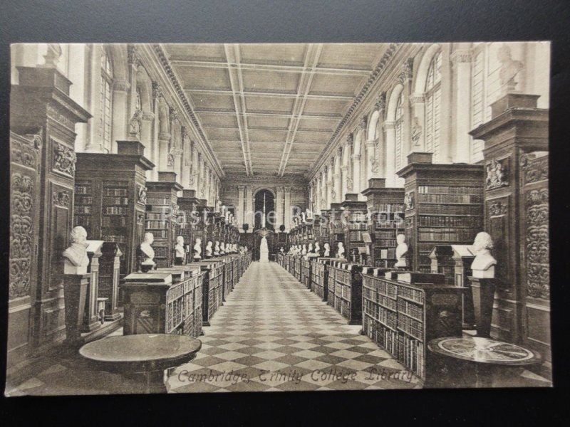 Cambridge: Trinity College Hall Library c1917 by F.Frith No.26490