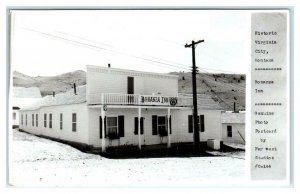 RPPC VIRGINIA CITY, MT Montana ~ BONANZA INN 1961 Madison County  Postcard