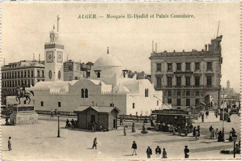 CPA AK Geiser Alger- Mosqueé El Djedid et Palais Consulaire, ALGERIE (765063)