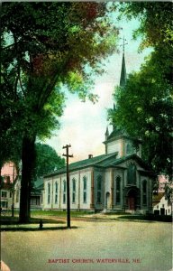 Baptist Church Waterville Maine ME 1910s UNP DB Postcard