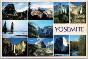 1989 Yosemite National Park California Sierra Nevada Mountains Posted Postcard