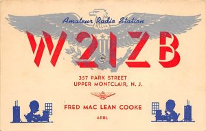 W21ZB Montclair, NJ, USA QSL 1948 