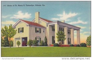 Georgia Athens Home Of Drharry E Talmadge