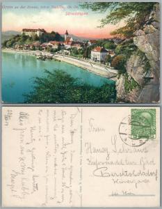 STRUDENGAU AUSTRIA ANTIQUE POSTCARD w/ STAMP