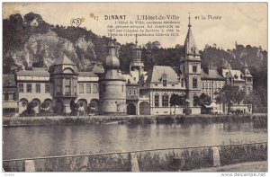 DINANT, L 'Hotel-de-Ville et la Poste, Namur, Belgium, PU-1912