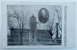 VINTAGE ADVERTISING POSTCARD RIVERSIDE WOOLEN CO. PITTSFIELD MAINE