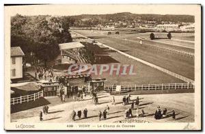 Old Postcard Horse Riding Equestrian Vichy racecourse