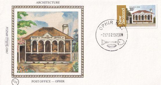 Ophir Post Office New Zealand Benham First Day Cover