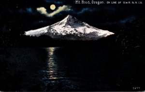 Oregon Mount Hood By Moonlight