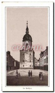 Old Postcard The Belfry Amiens