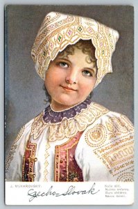 Czechoslovakia  Woman  J. Mukarovsky  Postcard