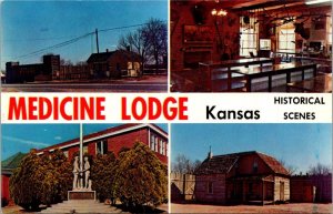 Greetings From Medicine Lodge Kansas Split View