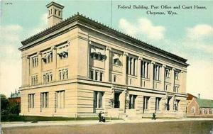 WY, Cheyenne, Wyoming, Federal Building, Post Office, Court House, Barkalow Bros