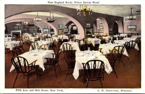 New York City Prince George Hotel New England Room