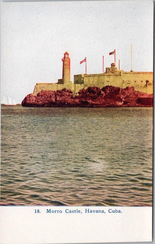Morro Castle Havana Cuba Habana Unused Vintage Postcard D48