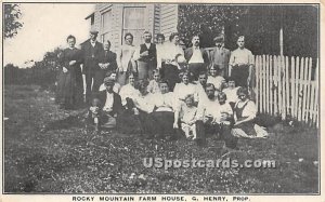 Rocky Mountain Farm House - Roscoe, New York NY Postcard