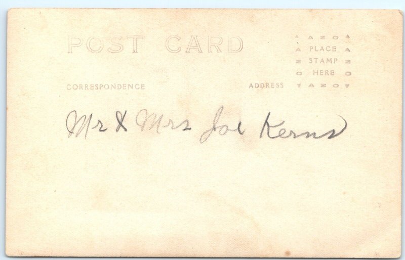 c1920s Cute Married Couple Man & Woman RPPC Real Photo Postcard Joe Kerns A122