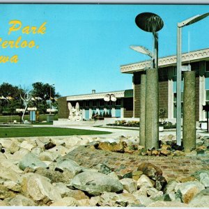 c1960s Waterloo IA Civic Park Recreation Arts Center Rath Memorial Fountain A240