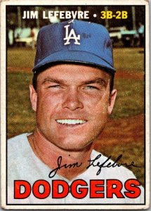 1967 Topps Baseball Card Jim Lefebvre Los Angeles Dodgers sk2152