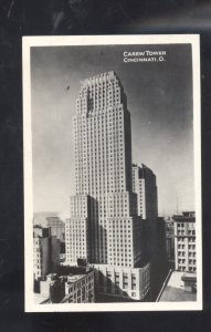 RPPC CINCINNATI OHIO DOWNTOWN CAREW TOWER VINTAGE REAL PHOTO POSTCARD