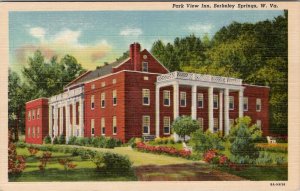 Berkeley Springs West Virginia Park View Inn Postcard Z29