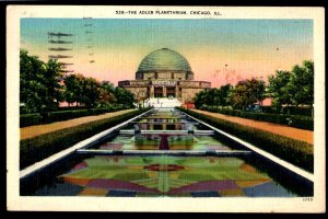Illinois CHICAGO The Adler Planetarium pm1940 - Linen