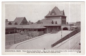 Springfield, Mass, Union Station, Lyman Street - Geo. S. Graves