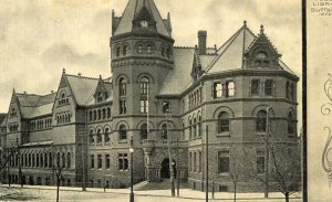 Postcard Early RPPC View of Public Library, Buffalo, NY.    aa6