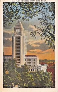 LOS ANGELES CALIFORNIA~NEW CITY HALL-KASHOWER PUBL POSTCARD 1920s