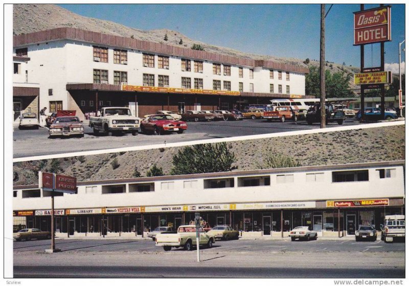 2-View, Hotel Oasis and Oasis Plaza, Cache Creek, B.C.  Canada, 50-70