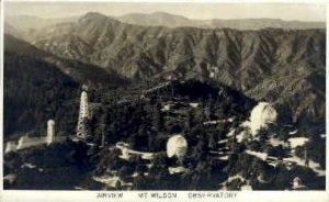 Real photo, Mt. Wilson Observatory - California CA  